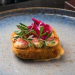 Octopus and potato croquette with herb mayonnaise