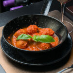 Polpette (Italian meatballs) in tomato sauce