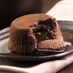 Chocolate soufflé / salted caramel soufflé